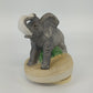 Prince Albert Products Elephant Music Box Born Free Gray Ceramic Figurine Vtg