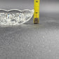 2 Pressed Glass Bobeche Chandelier Part Cups 4" Scalloped Edge