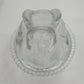 Indiana Glass Confections Bunny on Nest Candy Dish Clear Crystal w Lid USA Vtg