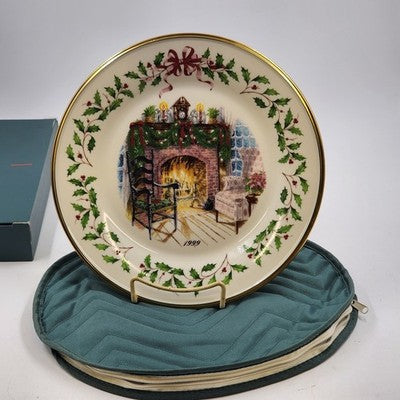 Lenox 1999 Annual Collector Christmas Plate 9th Series Numbered Winter's Warmth