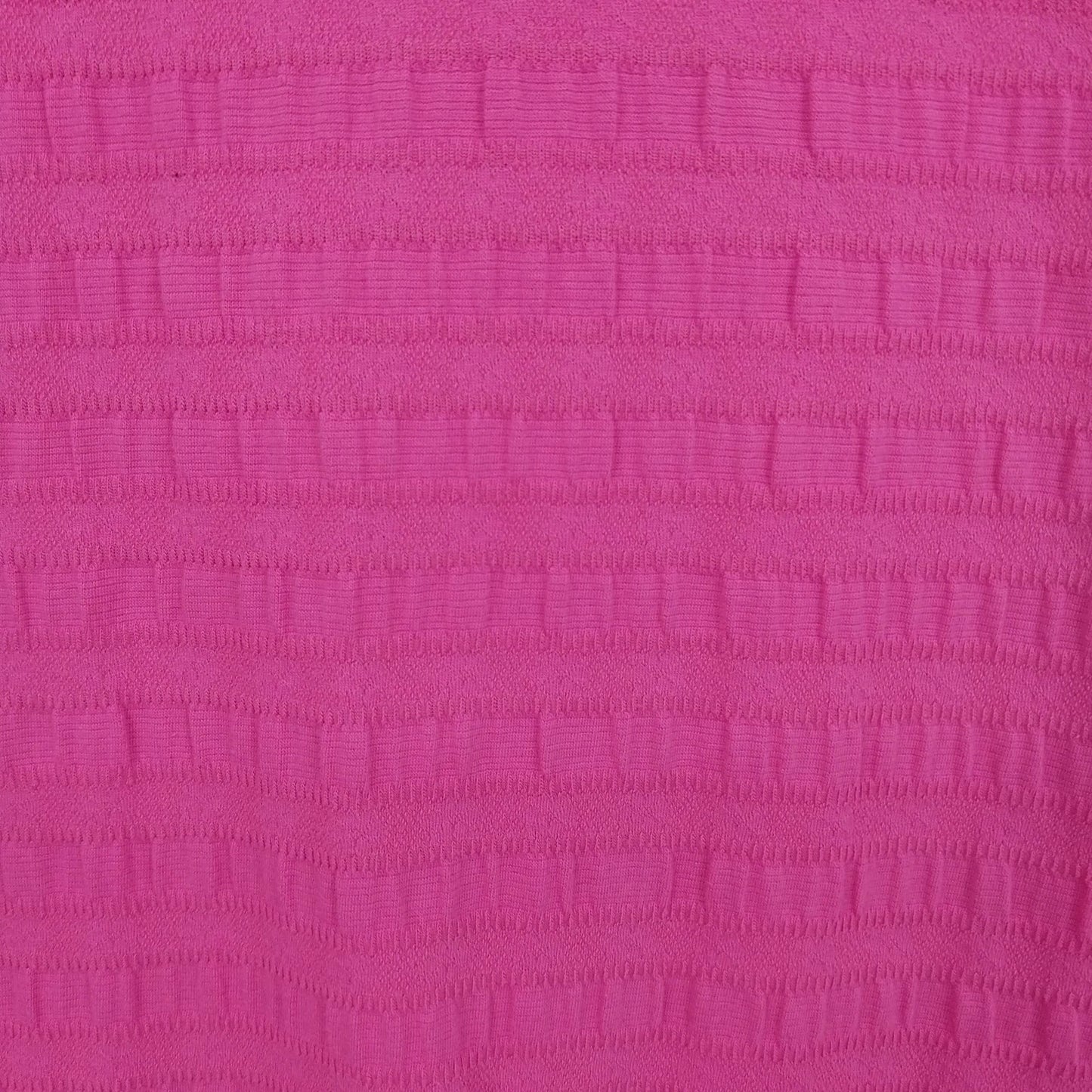 Basic Editions Women's Textured Knit V-Neck Top Pink Short Sleeve Size M