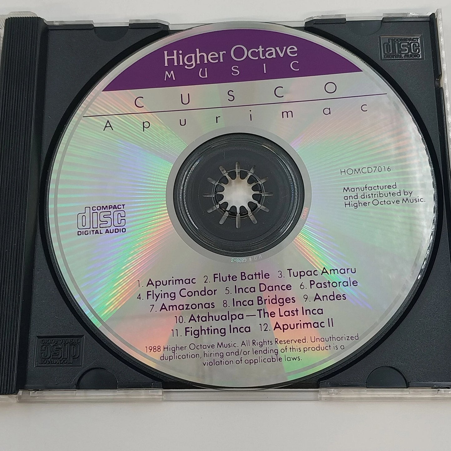 Cusco 5 CD Lot Apurimac I II III 2000 2002 Higher Octave New Age Ambient USA