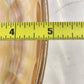 Jeannette Iridescent Carnival Glass Marigold Bowl Twin Clear Handle Large 10.5"