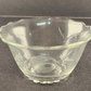 American Cut Elegant Glass Rose Cabbage Mayonnaise Bowl Liner Clear Vintage