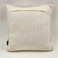 Mud Pie Pillow 13" Sq w Gray Beaded Bling Scrollwork Accent Christmas Reindeer
