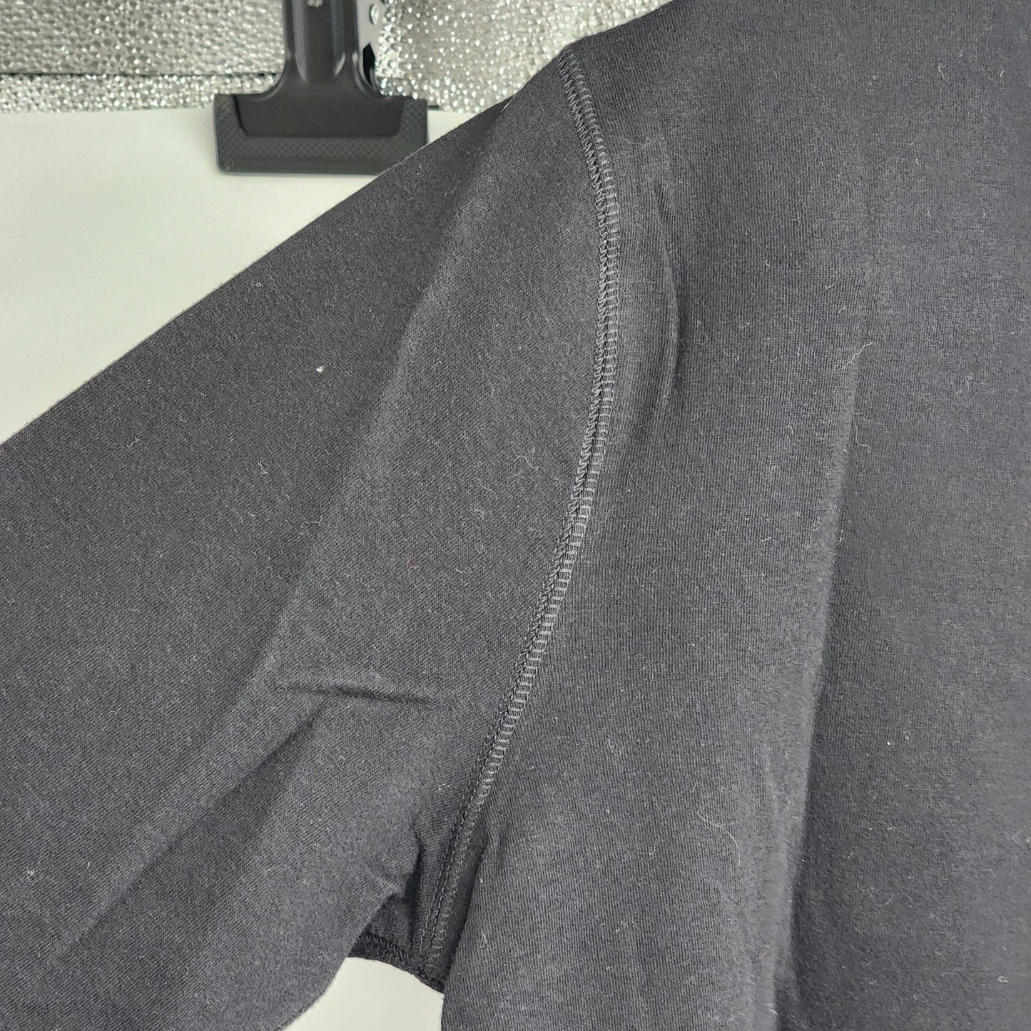 Hot Cotton Petite Tracksuit Set Black Zip Top Medium Pants Small Cotton Spandex