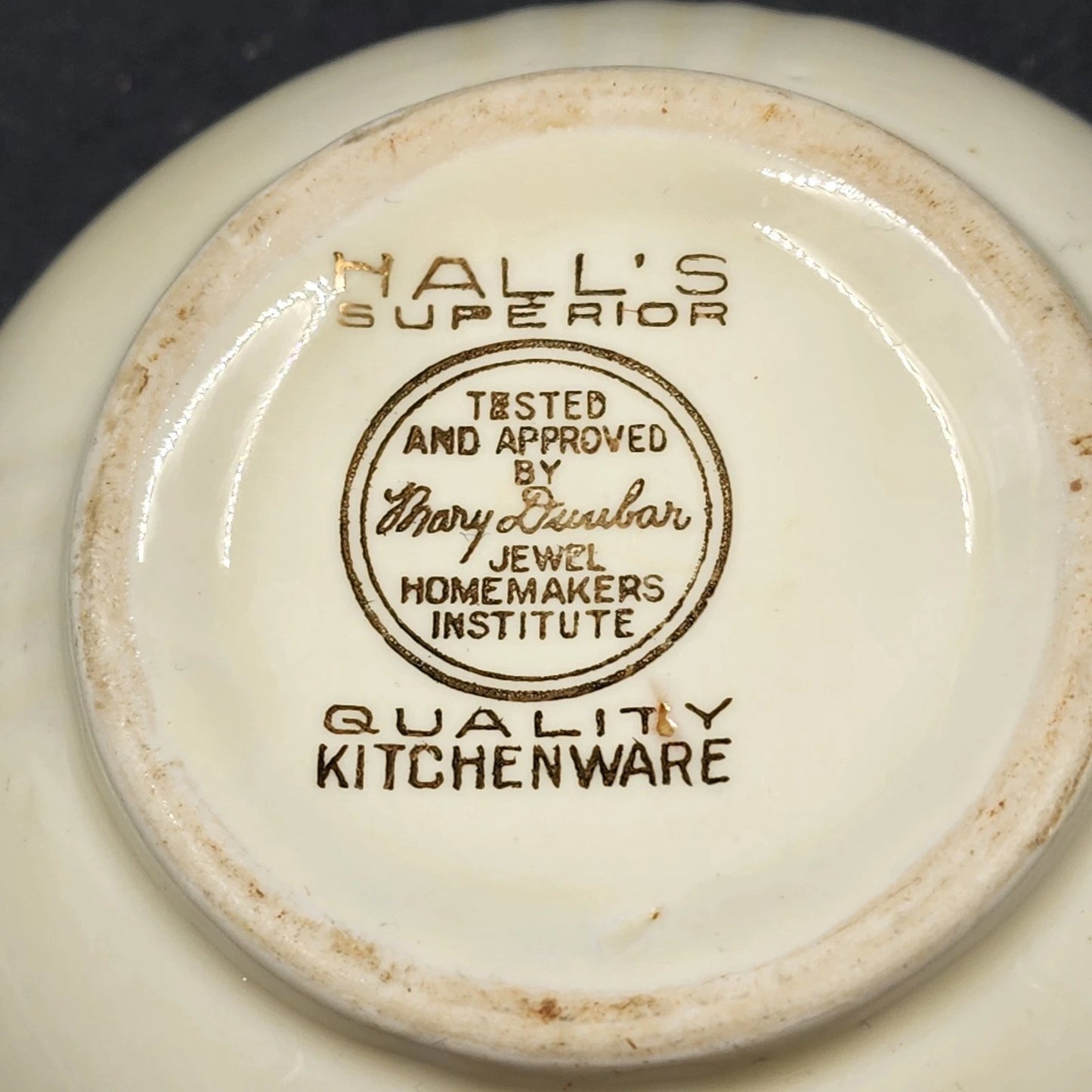 Autumn Leaf Ruffled D Sugar Bowl No Lid Halls Superior Jewel Tea MCM Kitchenware