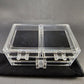 Sodynee 2 Piece Makeup Cosmetic Clear Organizer Storage Drawers 9½" x 5¾" x 7¼"
