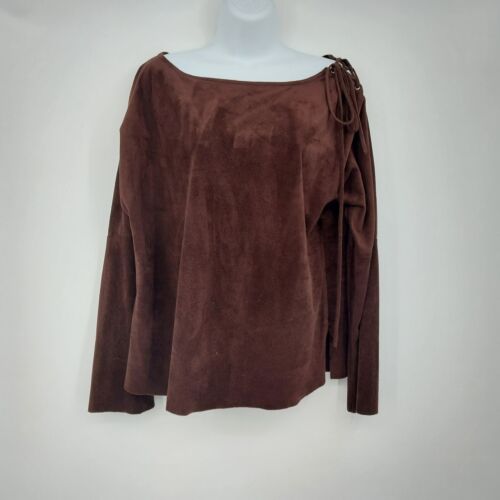 Uniform John Paul Richards Brown Long Sleeve Shirt Large w/ Shoulder Tie 24"x22"