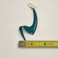 3 Pair of Pierced Earrings Teal Yellow & Gray/White Geometric Shape Drop Pendant