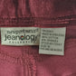 Newport News Jeanology Maroon Pants Size 10 Suede-Like Soft Stretch Cotton Vtg