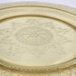 Federal Amber Yellow Depression Glass Patrician Spoke Dinner Plate 11" 1930s VTG
