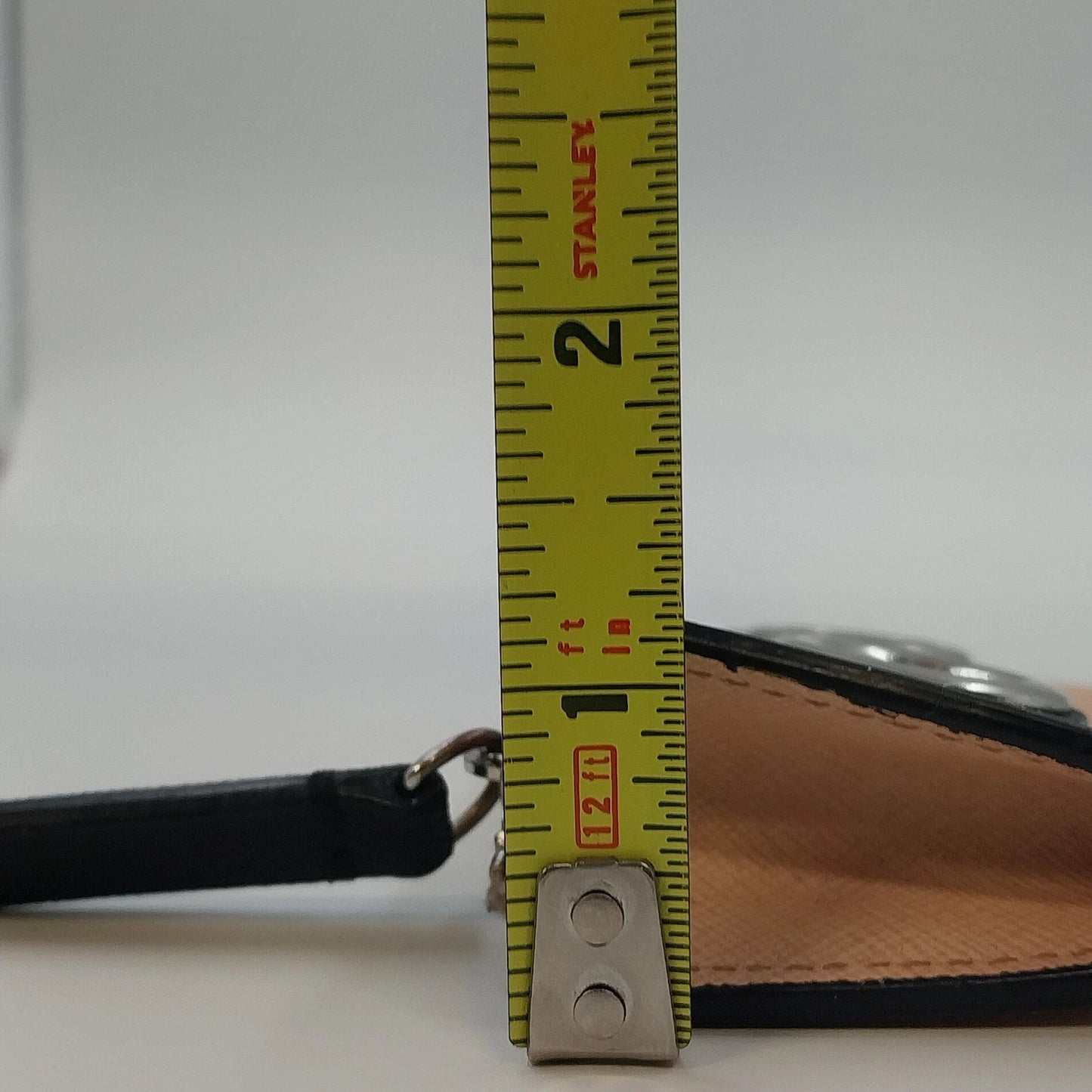 Calvin Klein Pink Blush Saffiano Leather Robot Face Key Ring Coin Purse