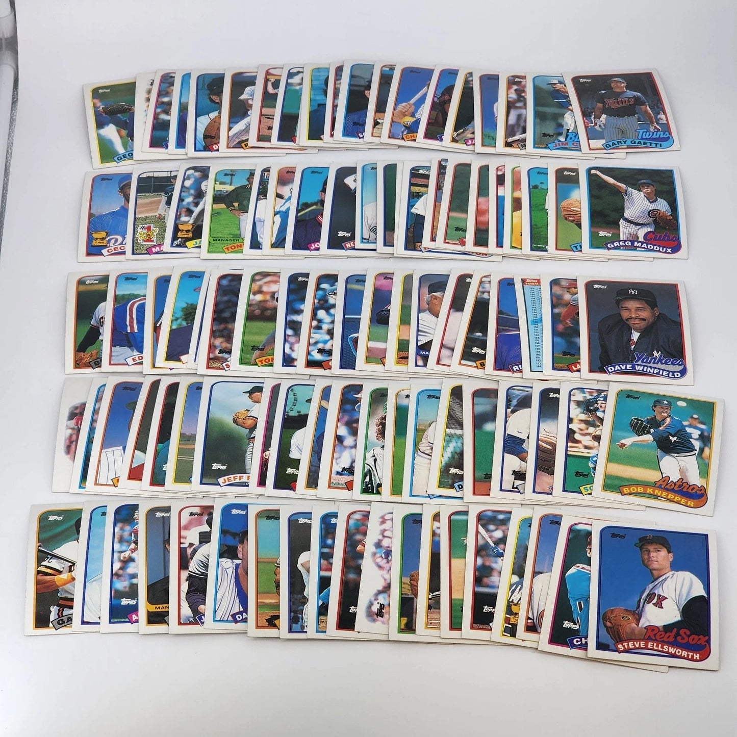 1988 Topps MLB Baseball Card Lot #200-299 Complete 100pc Set Record Breakers HOF
