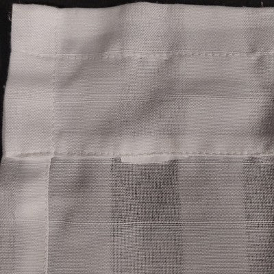 Gray and White Cafe Curtains with Valances Gingham Checkered Pattern 36"L x 30"w
