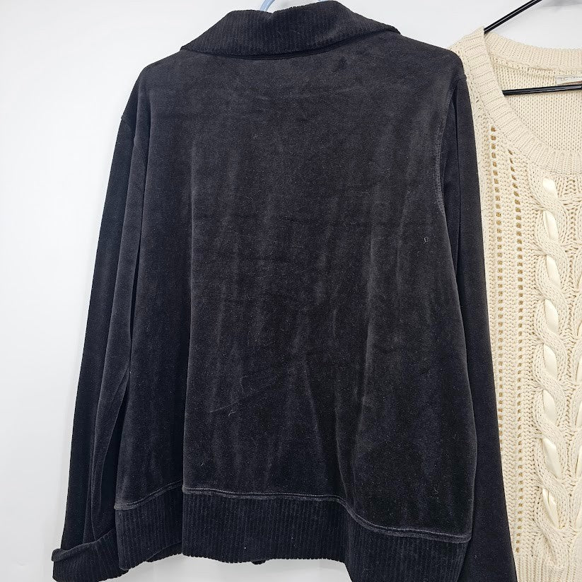 5 Ladies Tops Sweater Jacket Size XL Elle Lauren Conrad Black Rainn Xhilaration