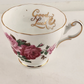 Royal Ardalt Bone China Tea Cup England Roses Pink #2086 Good Luck Cup Only