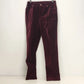 Newport News Jeanology Maroon Pants Size 10 Suede-Like Soft Stretch Cotton Vtg