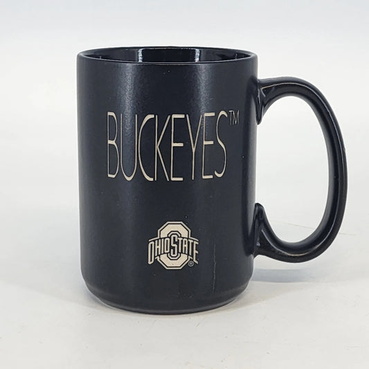 Ohio State Buckeyes Etched Black Coffee Mug The Memory Company NCAA Cup Vintage