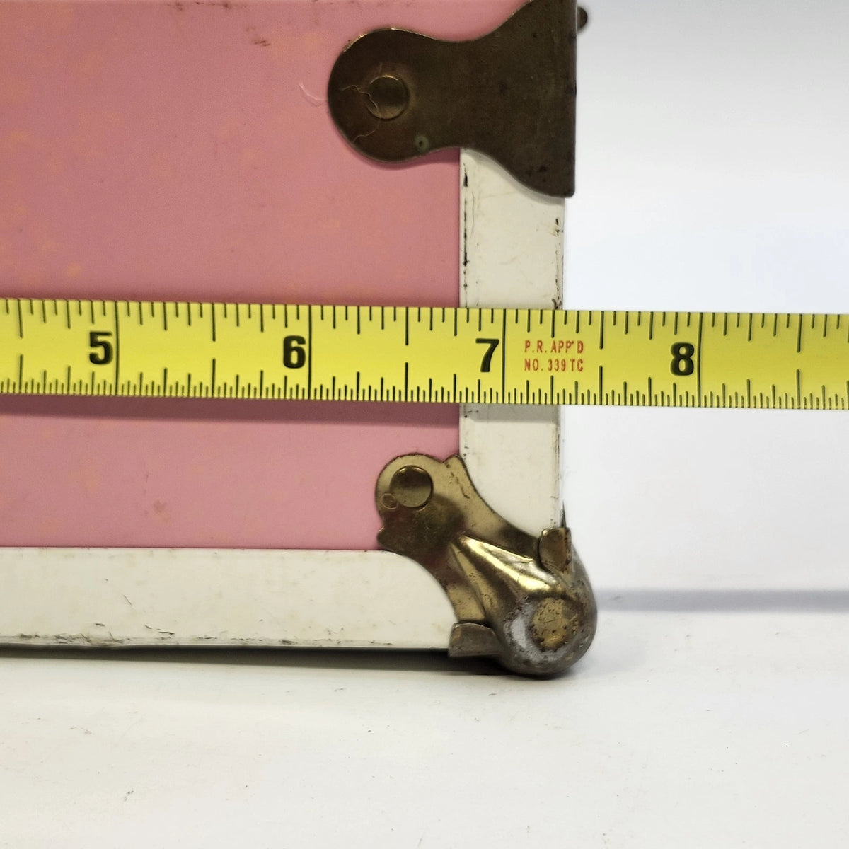 Pink Cass Toy Doll Trunk Wardrobe Case Clothes Accessories Storage 12" Vintage