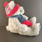 St Jude Children's Gentle Treasures Plush Teddy Bear Red And Blue Hat Scarf