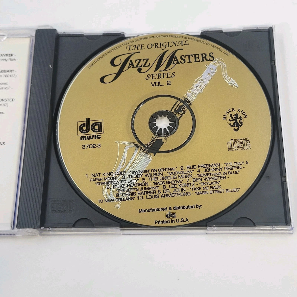 The Original Jazz Masters Series Vol 2 Classic Jazz 5 CD Box Set Various Artists