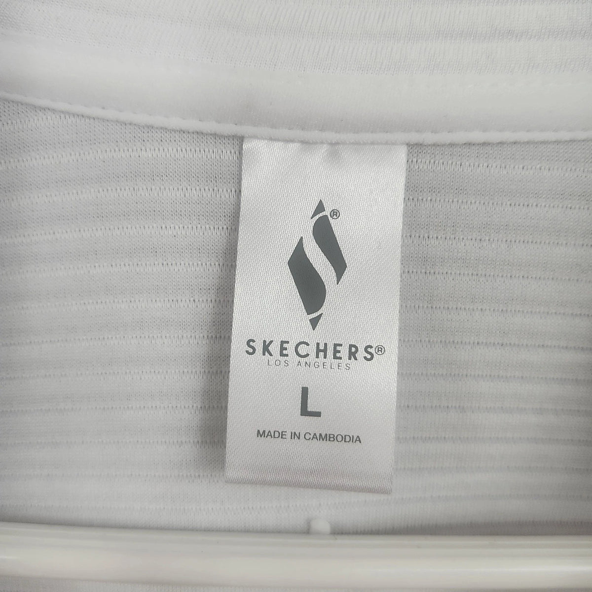 Skechers Go Walk Everywhere Women's Large White Full Zip Jacket 27" Mock Neck