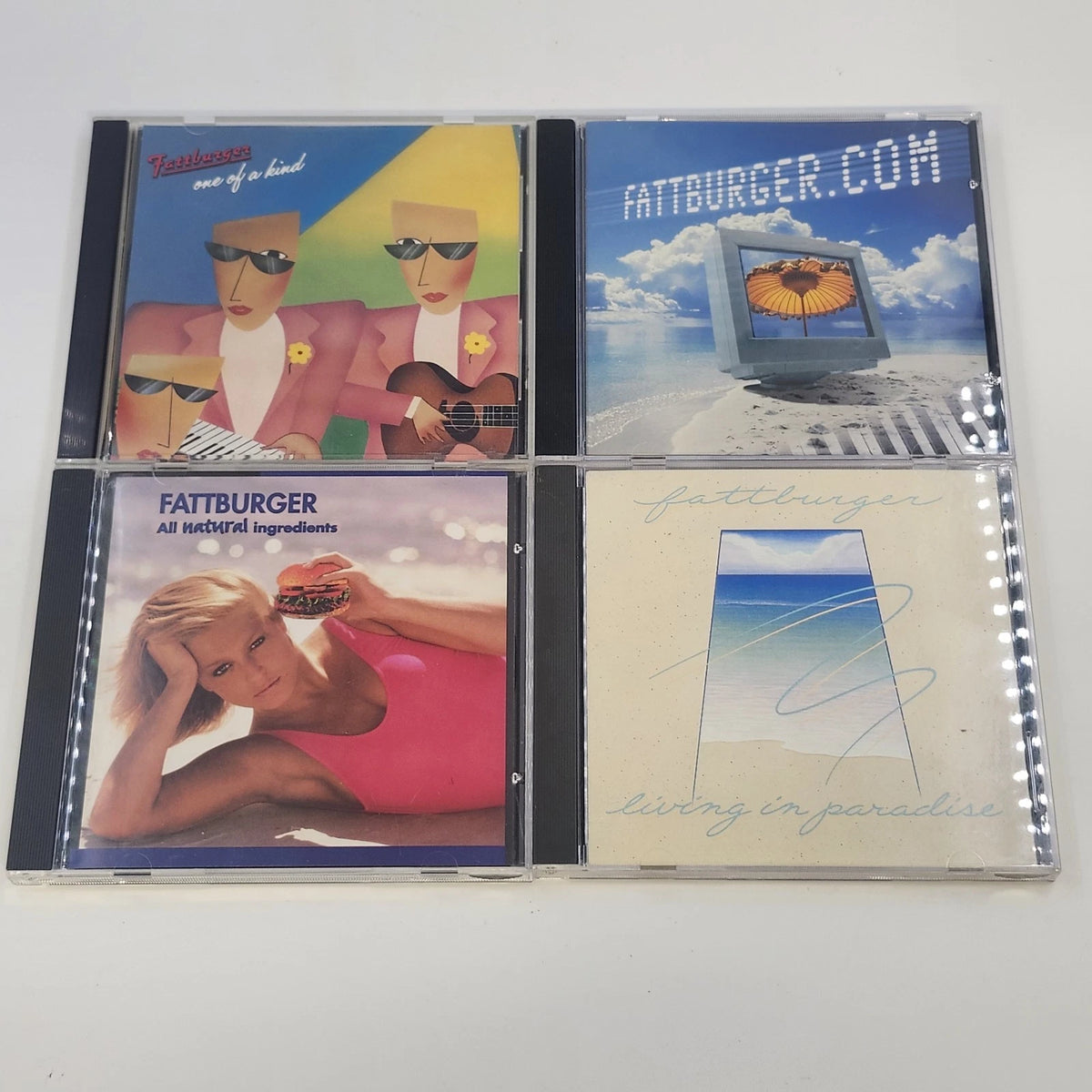 Fattburger 4 CD Living In Paradise One Of A Kind All Natural Ingredients Jazz