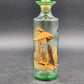 Old Fitzgerald Whiskey Decanter Flying Geese Glass Bottle Stuck Stopper