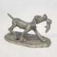 Hallmark Little Gallery Dog Shoe Fine Pewter Figurine Kraczkowski 1975 Vintage