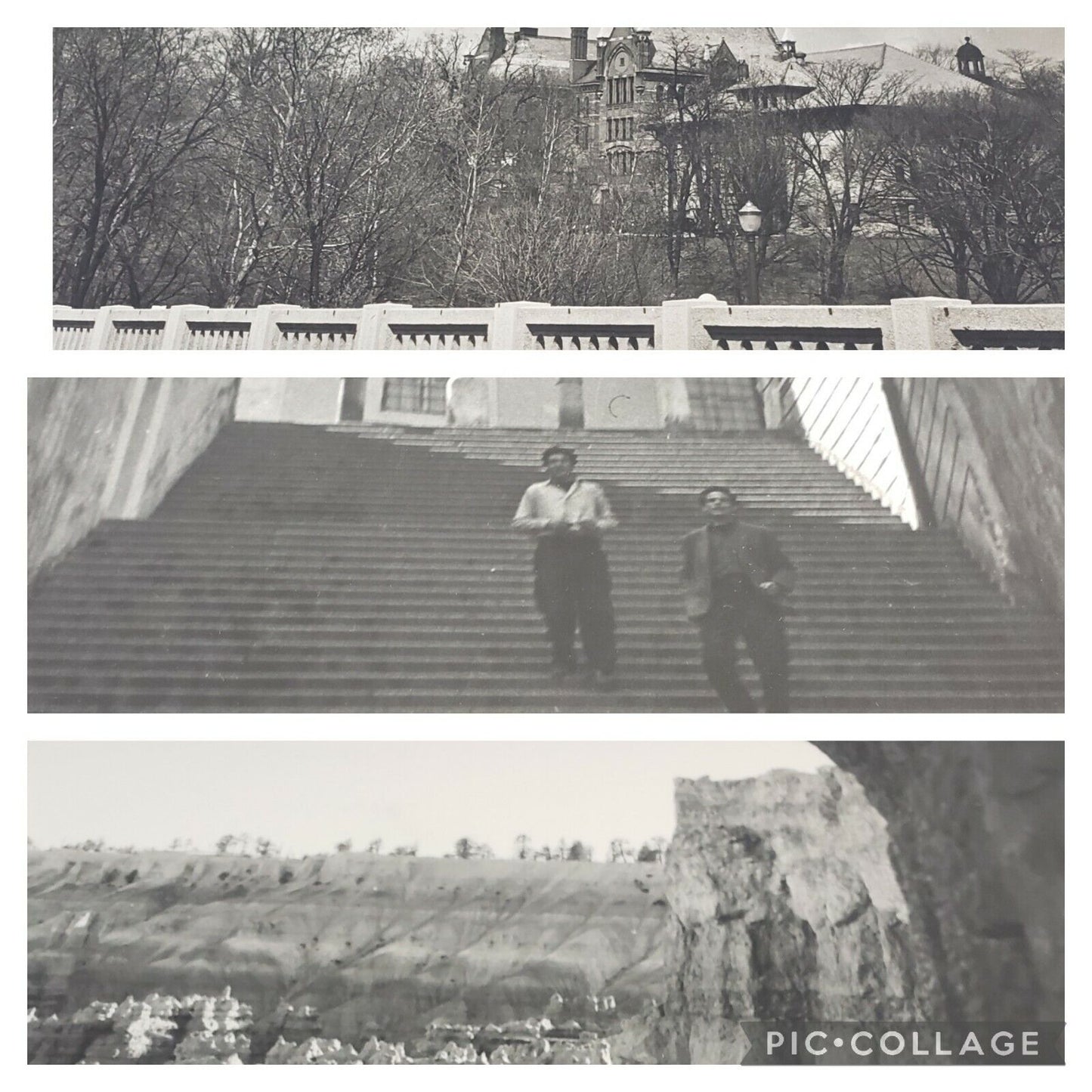 3 Scenic Photographs Bridge Steps Bluff Each are 16x20" Unframed on Poster Board