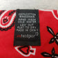 ZANheadgear 3-In-1 Bandanna SportFlex Red Paisley BV003 Adult Hook & Loop