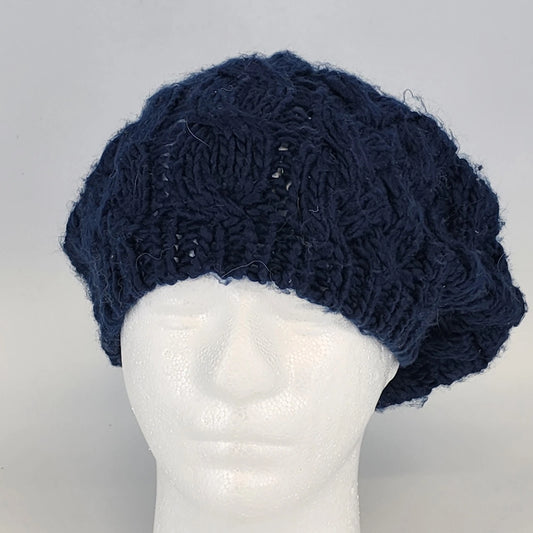 Falls Creek Blue Knit Beanie Hat One Sz Unisex Classic Outdoor Winter Watch Cap