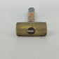 Vintage Brass Head Mallet Hammer Wood Handle Jewelry Metal Tool