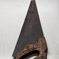 Warranted Superior 26" Crosscut Hand Saw Wheat Carved Wood Handle Vintage