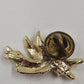 Gigio Giusti Flying Guardian Angel Lapel Pin Satin & Shiny Gold Tone Religious