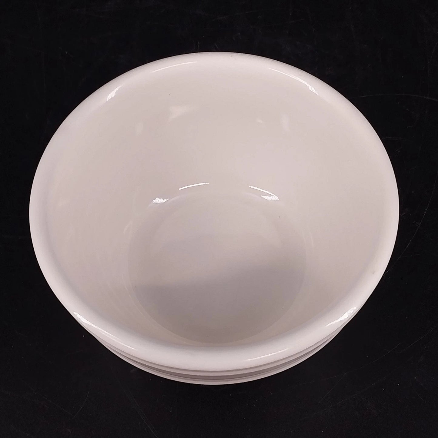 JCPenney Home White Ceramic Ramekin Bowl 4" Round Custard Dessert Baking Dish