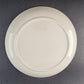 Set of 4 Dinner Plates Solid White 10.25" Diameter No Pattern Generic Shiny