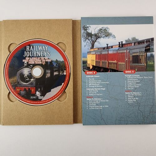 Railway Journeys The Vanishing Age Of Steam 5 DVD Set Madacy Railroad Video