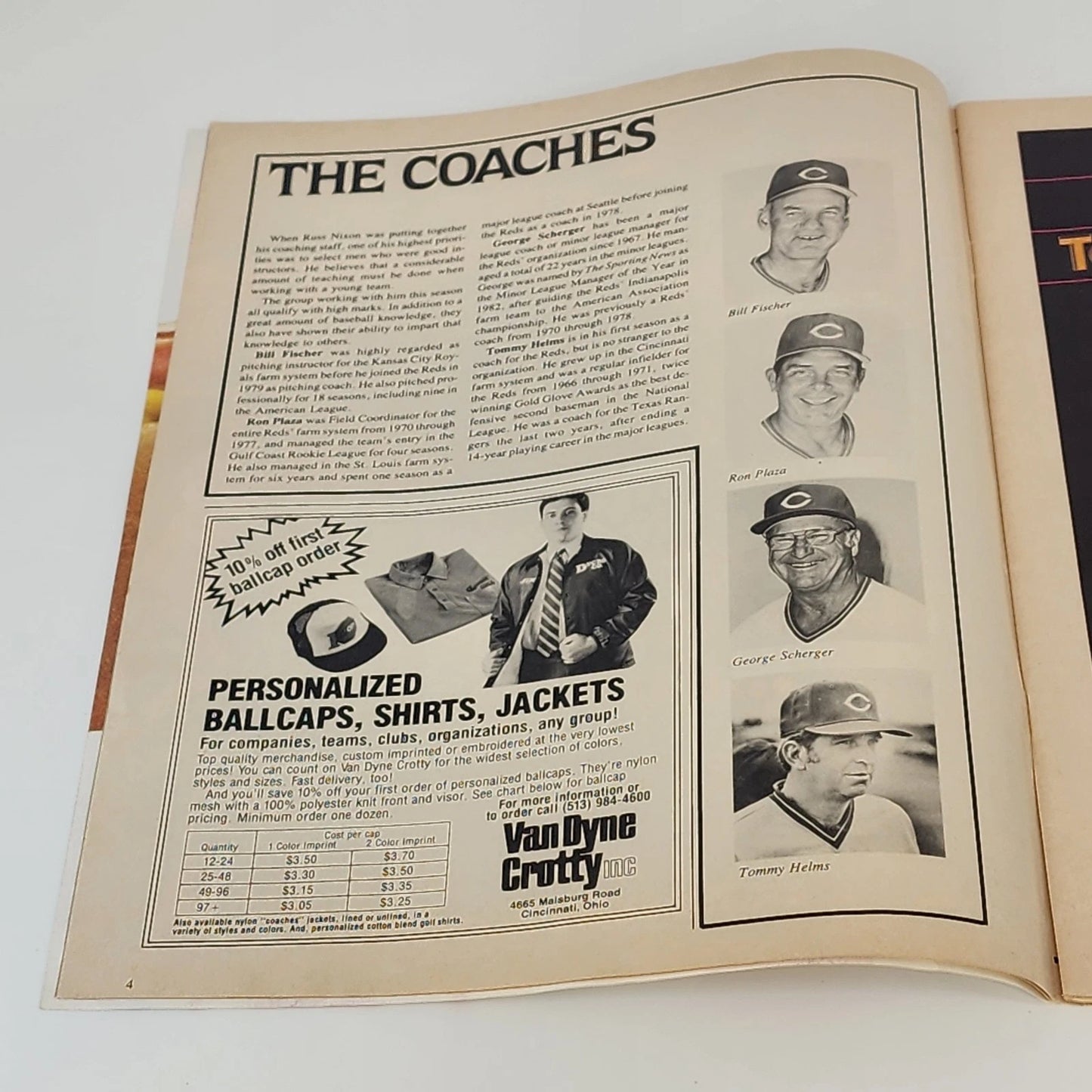 Cincinnati Reds' Johnny Bench Scorebook Night of Sept 17 1983 His Last Home Game