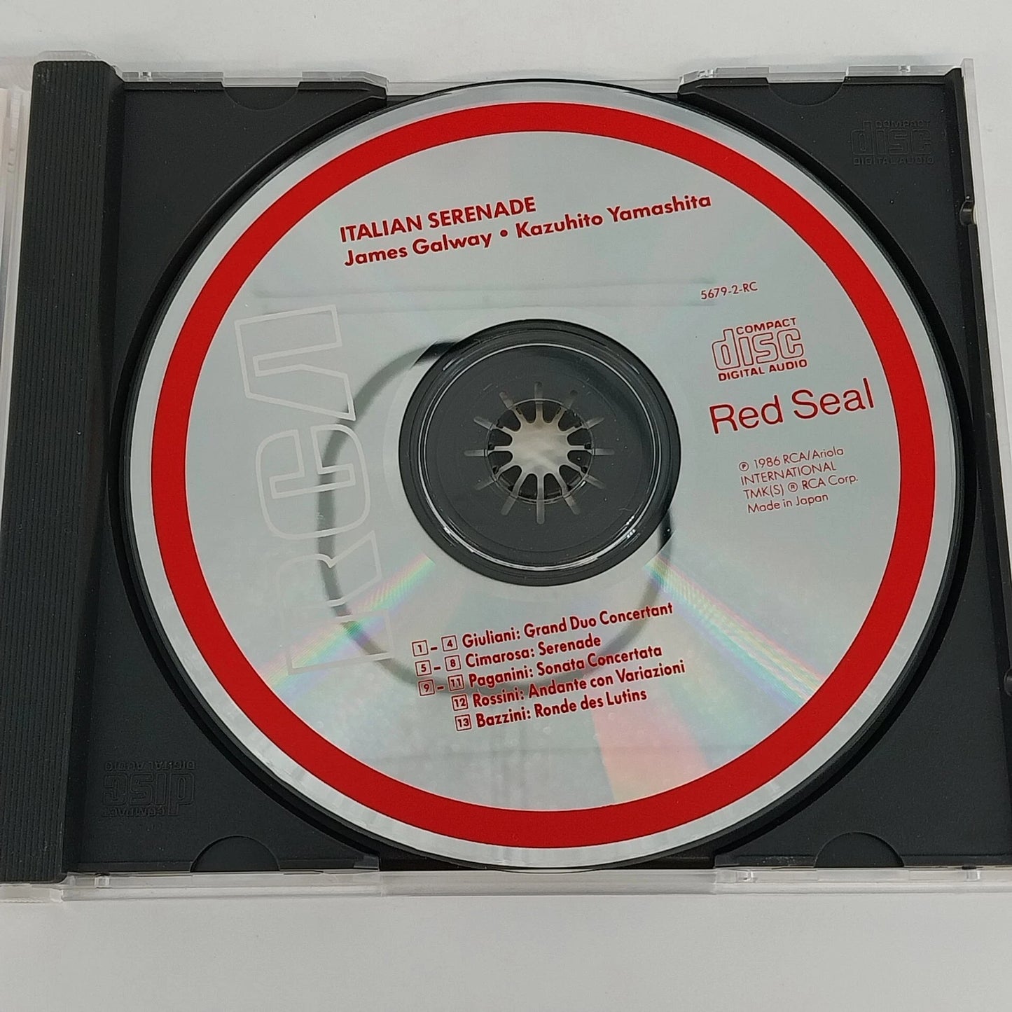 James Galway & Kazuhito Yamashita Italian Serenade CD 1986 RCA Red Seal Classic