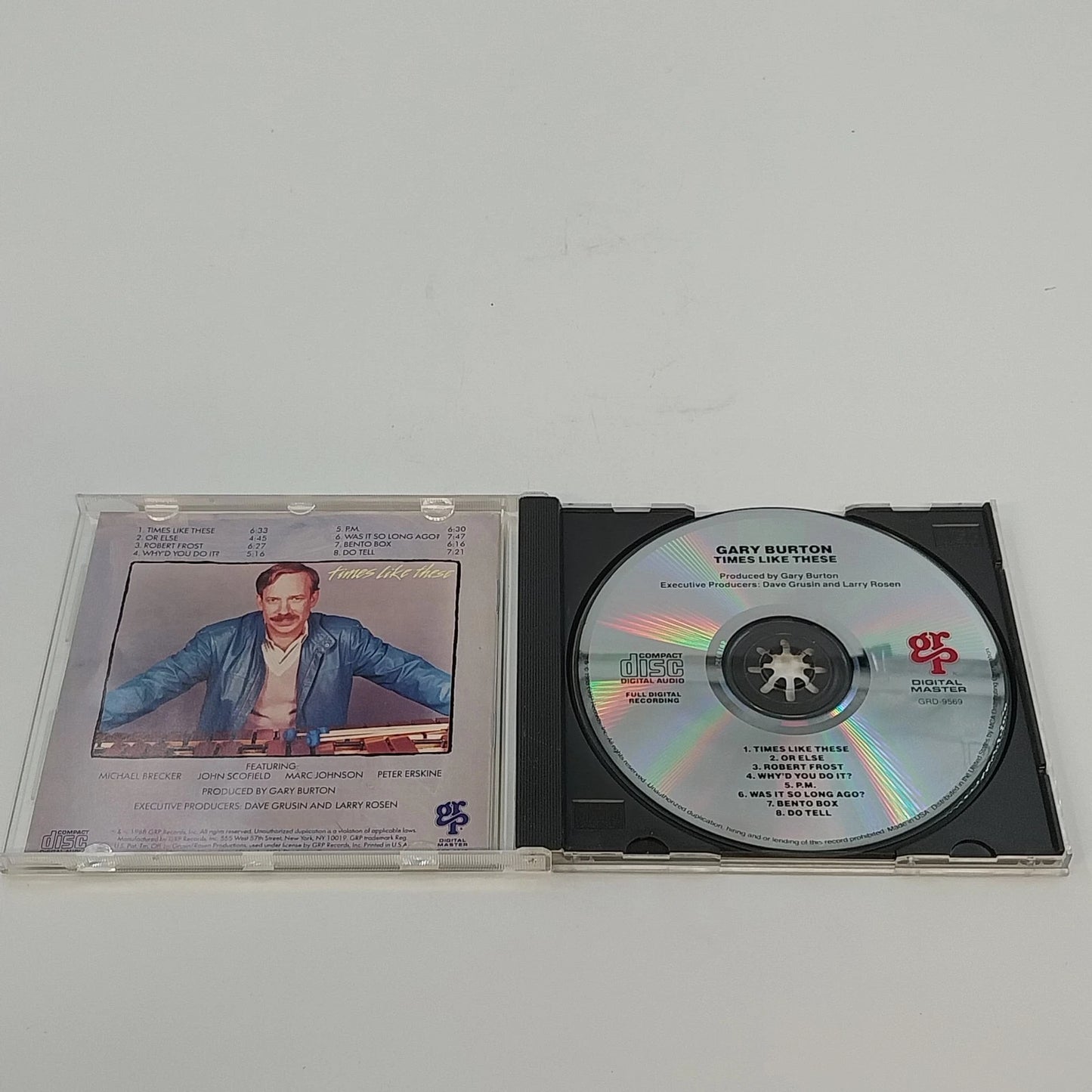 Gary Burton Times Like These CD 1988 GRP Jazz Michael Brecker John Scofield
