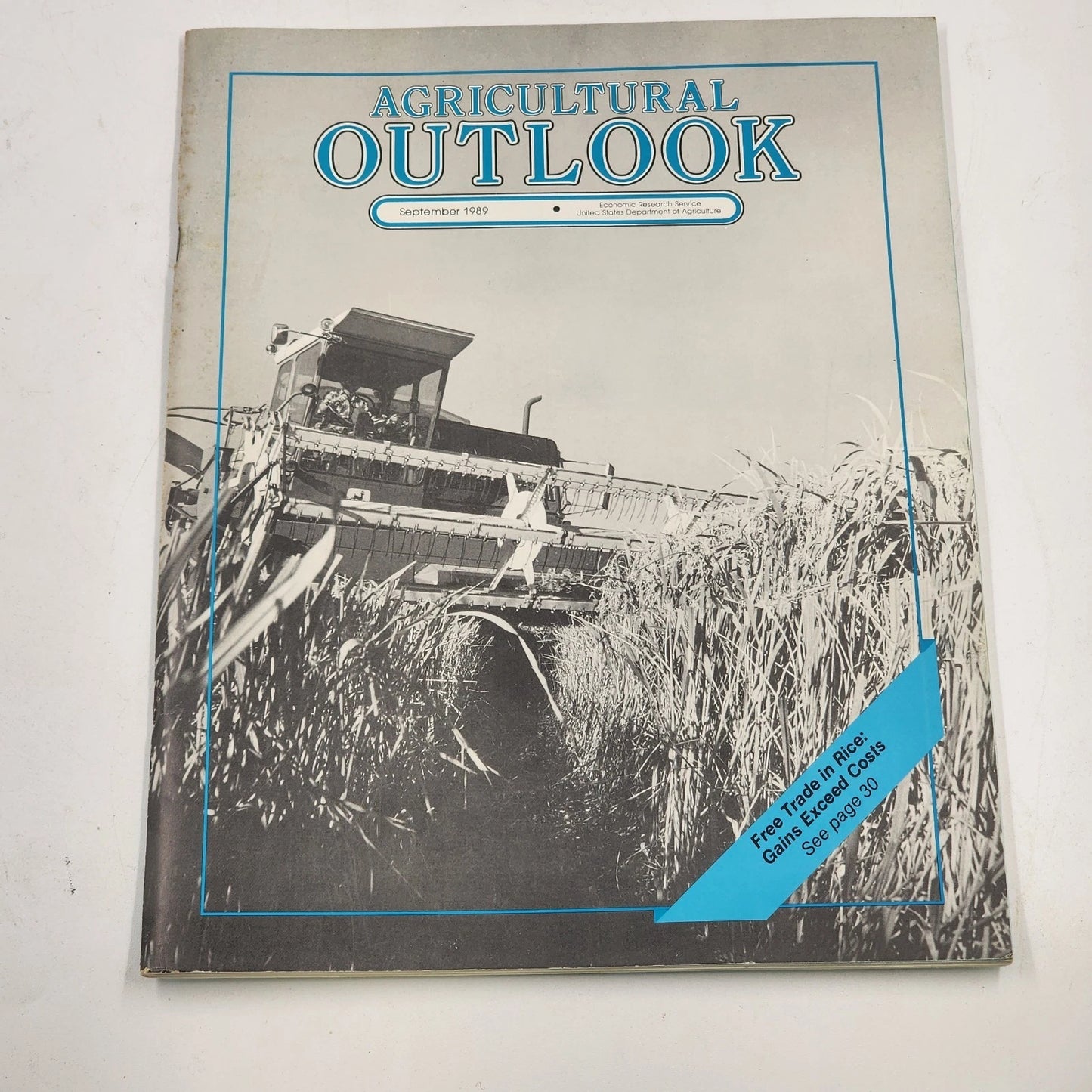 8 Agricultural Outlook Magazines May–Dec 1989 USDA Vintage Farm Reports