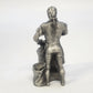 Hudson Baston 1972 Colonial Blacksmith Pewter Figurine Anvil Hammer 3" Vintage