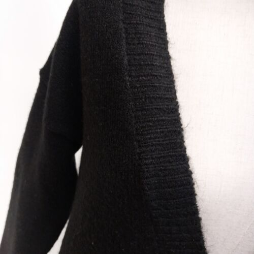 DIP Black Super Soft Long Button Front Black Cardigan Women Size Small