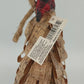 Holiday Home Shaved Cork Loop Tabletop Christmas Tree Star Bow 16.5" Plaid Top