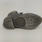 Little Gallery Dog in Shoe Pewter Figurine Kraczkowski 2" 1980 Vintage