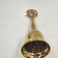 Dept 56 Brass Bell Long Decorative Handle with Logo Polished Etched Dog 4" x 10"