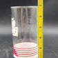 Clear Diet Pepsi One Calorie Clear Glass w Classic Logo Design 10oz Vintage 60's