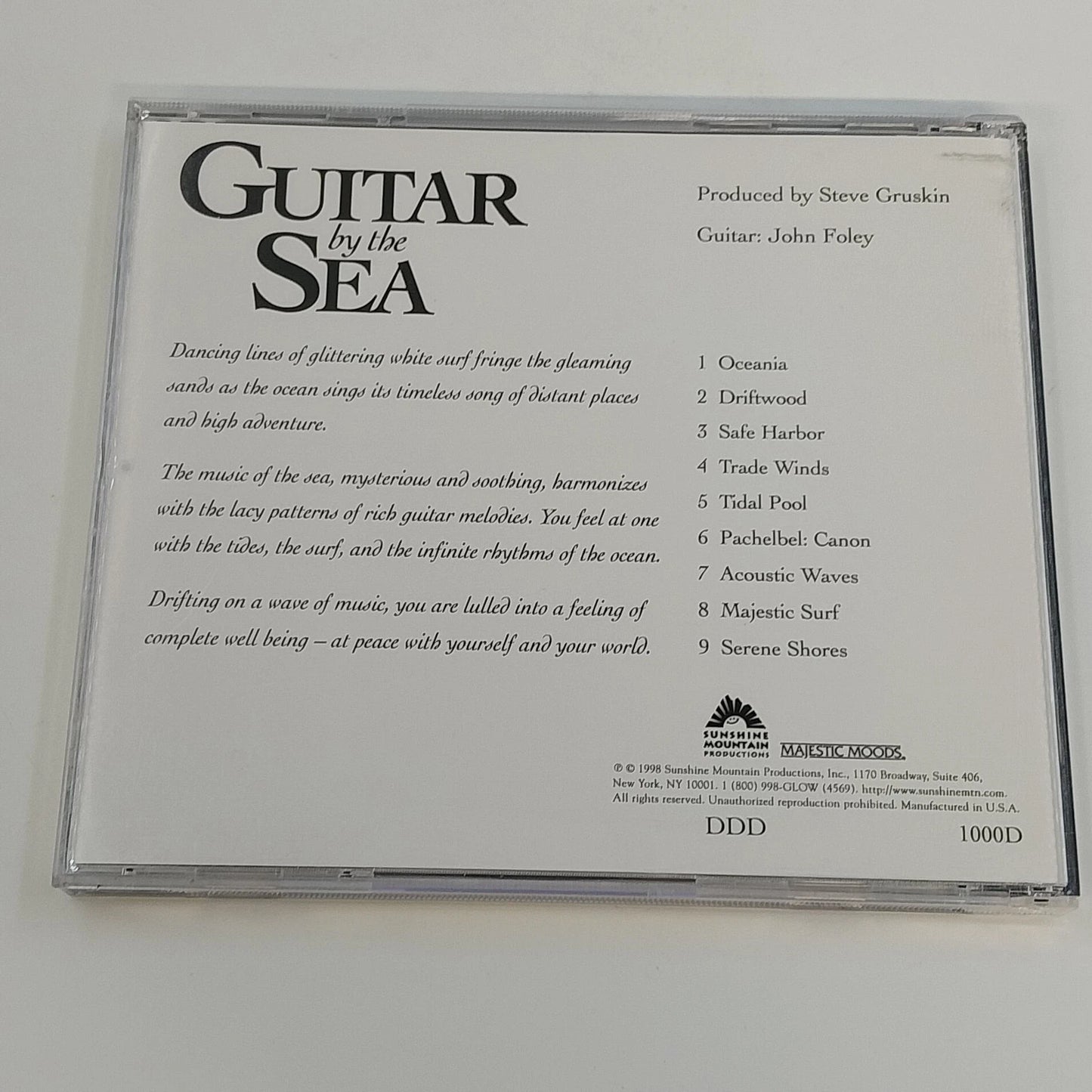 Majestic Moods By the Sea Harp Piano Guitar Flute 4 CD Lot Ocean Sounds